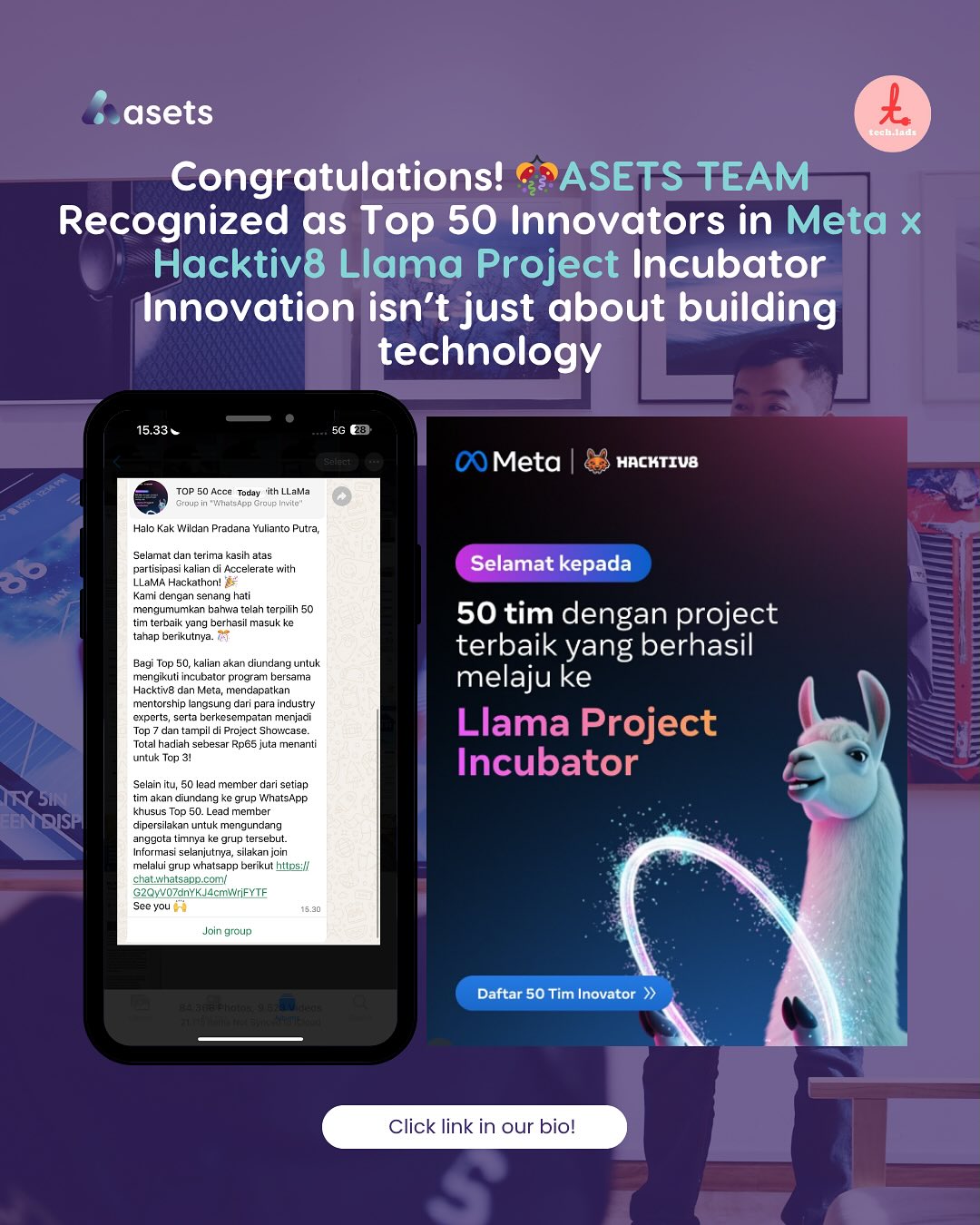 ASETS Named Among the Top 50 Innovators in the Meta x Hacktiv8 Llama Project Incubator
