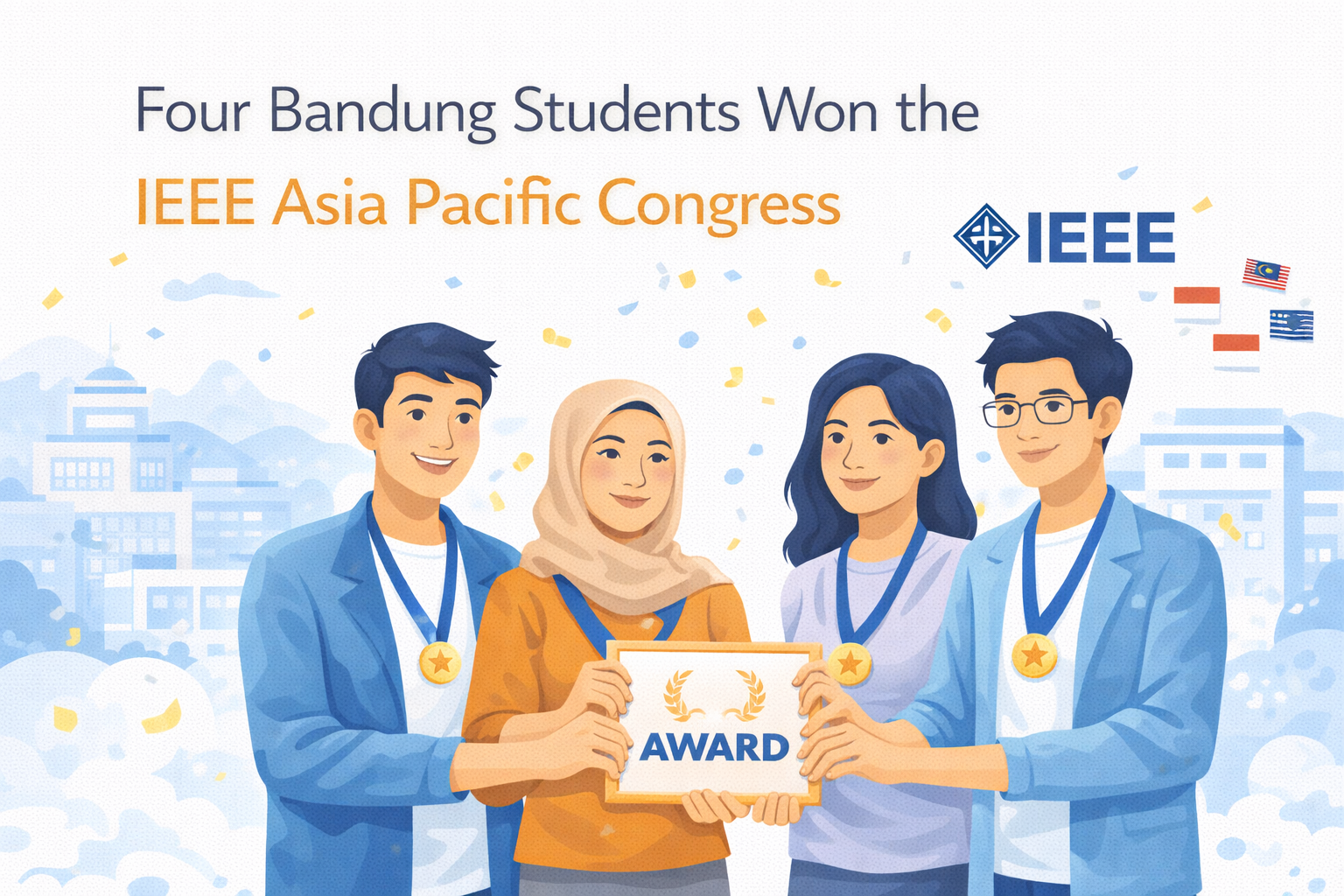 Four Bandung Students Won the IEEE Asia Pacific Congress